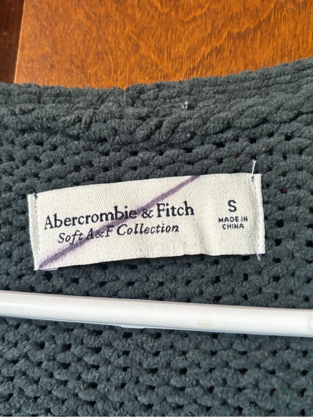 Abercrombie & Fitch Dark Turquoise V-Neck Sweater